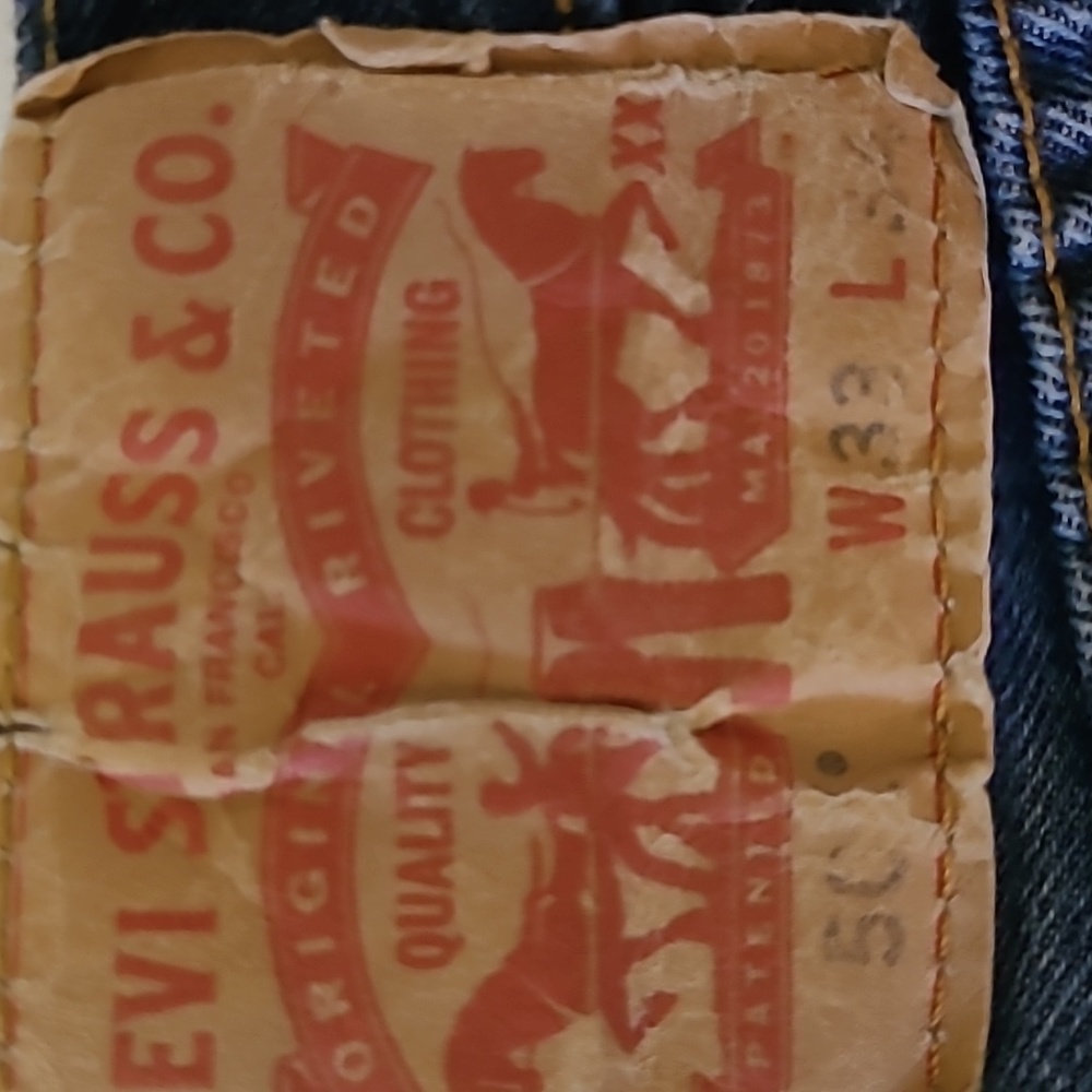 501's Levi's 33 × 34